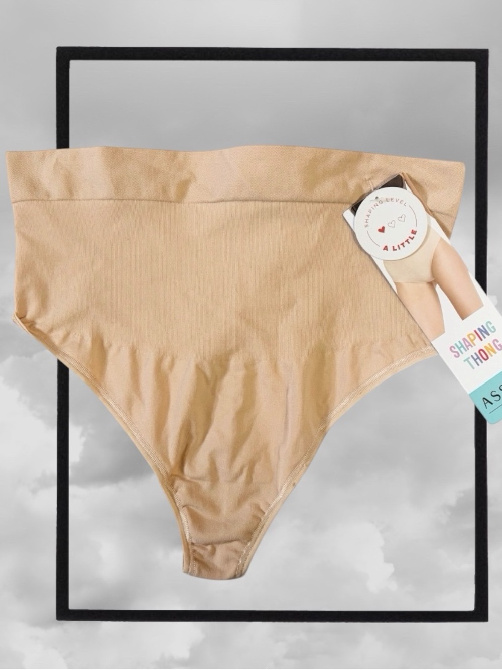 Assets by Spanx Shaping Thong Panty Soft Nude Womens XL
